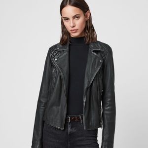 Allsaints Cargo Leather Biker Jacket